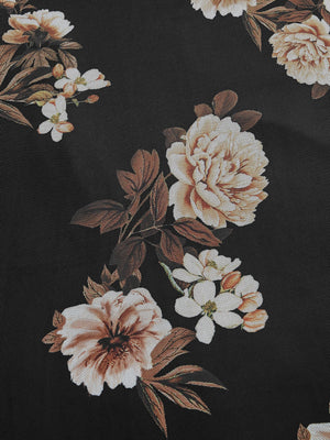 SHEIN Floral Print Lettuce Trim Cami Dress - Negative Apparel