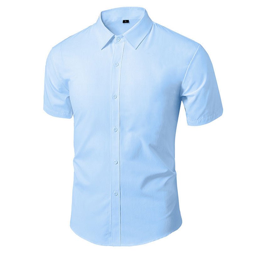 SHEIN Formal Shirt Men's Short Sleeve - Negative Apparel