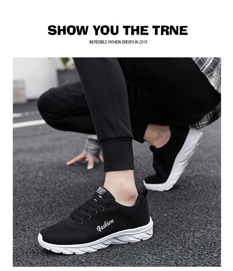 SHEIN Front Lace-up Running Sneakers - Negative Apparel