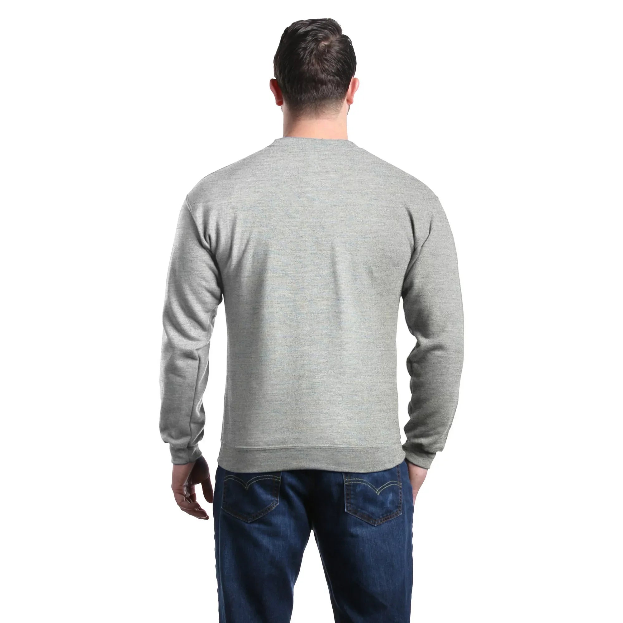 SHEIN Graphic & Slogan Print Grey Solid Thermal Lined Sweatshirt - Negative Apparel