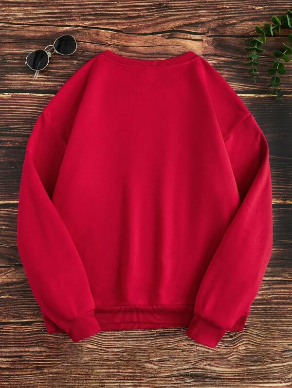 SHEIN Graphic & Slogan Printed Sweatshirt - Negative Apparel