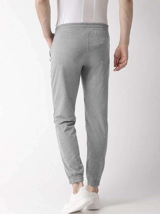 SHEIN Grey Melange Solid Slim-Fit Jogger - Negative Apparel