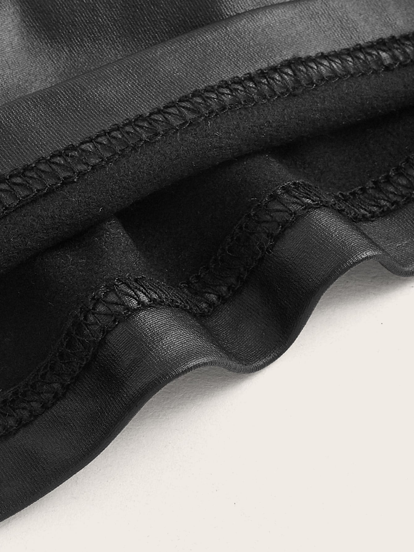 SHEIN Privé Plus Crop PU Leather Cami Top & Leggings