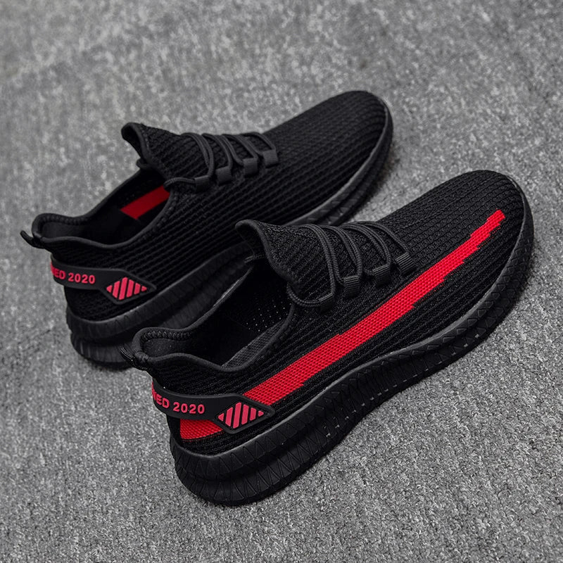 SHEIN Lace-Up Decor Knit Sneakers - Negative Apparel