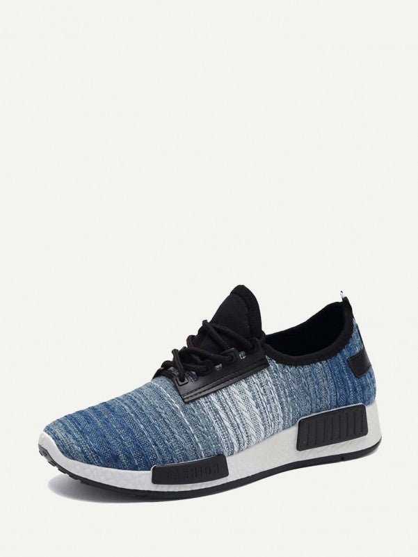 SHEIN Lace Up Knit Sneakers - Negative Apparel