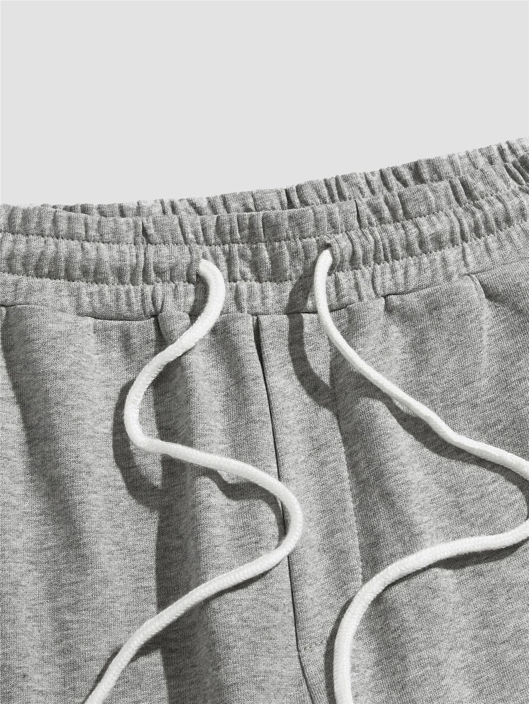 SHEIN Letter & Graphic Print Drawstring Waist Sweatpants - Negative Apparel