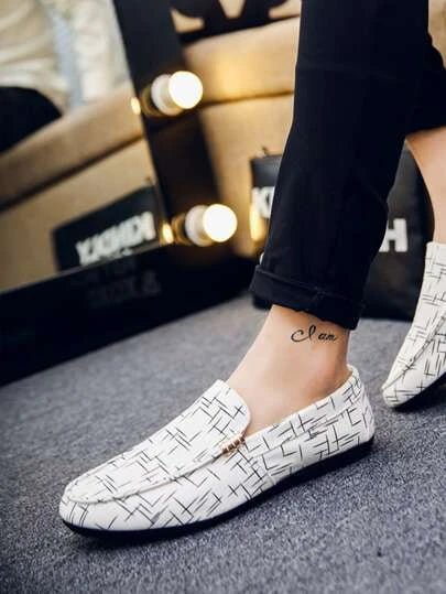 SHEIN Luxry White Loafers - Negative Apparel