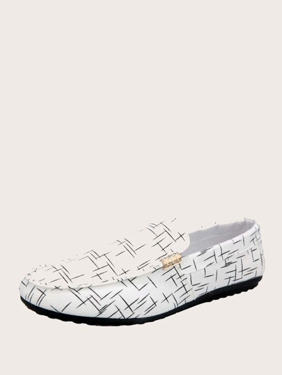 SHEIN Luxry White Loafers - Negative Apparel