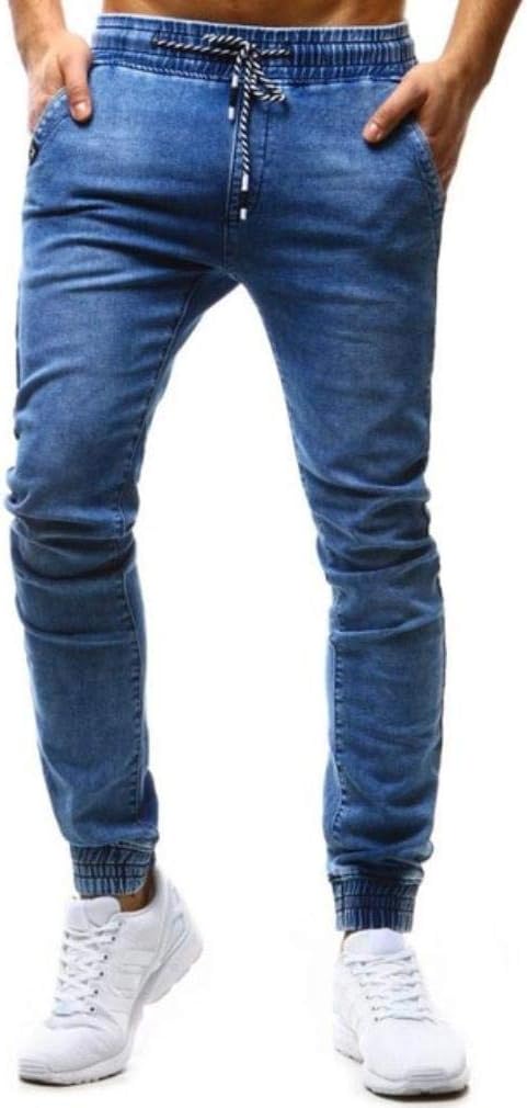 SHEIN Manfinity LEGND Drawstring Waist Jogger Jeans - Negative Apparel