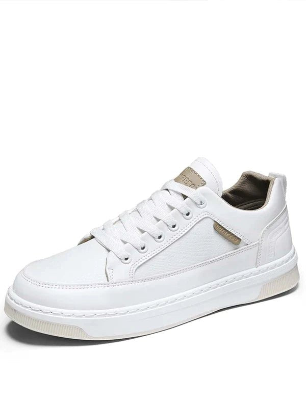 SHEIN Men Textured Lace-Up Front Skate Shoes - Negative Apparel