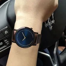 SHEIN Mesh Strap Quartz Watch With 1pc Beaded Bracelet - Negative Apparel