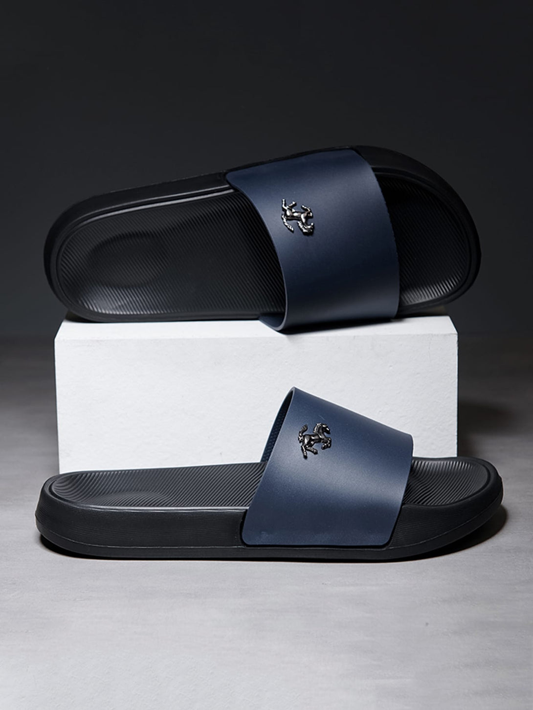 SHEIN Minimalist Metal Decor Slides - Negative Apparel