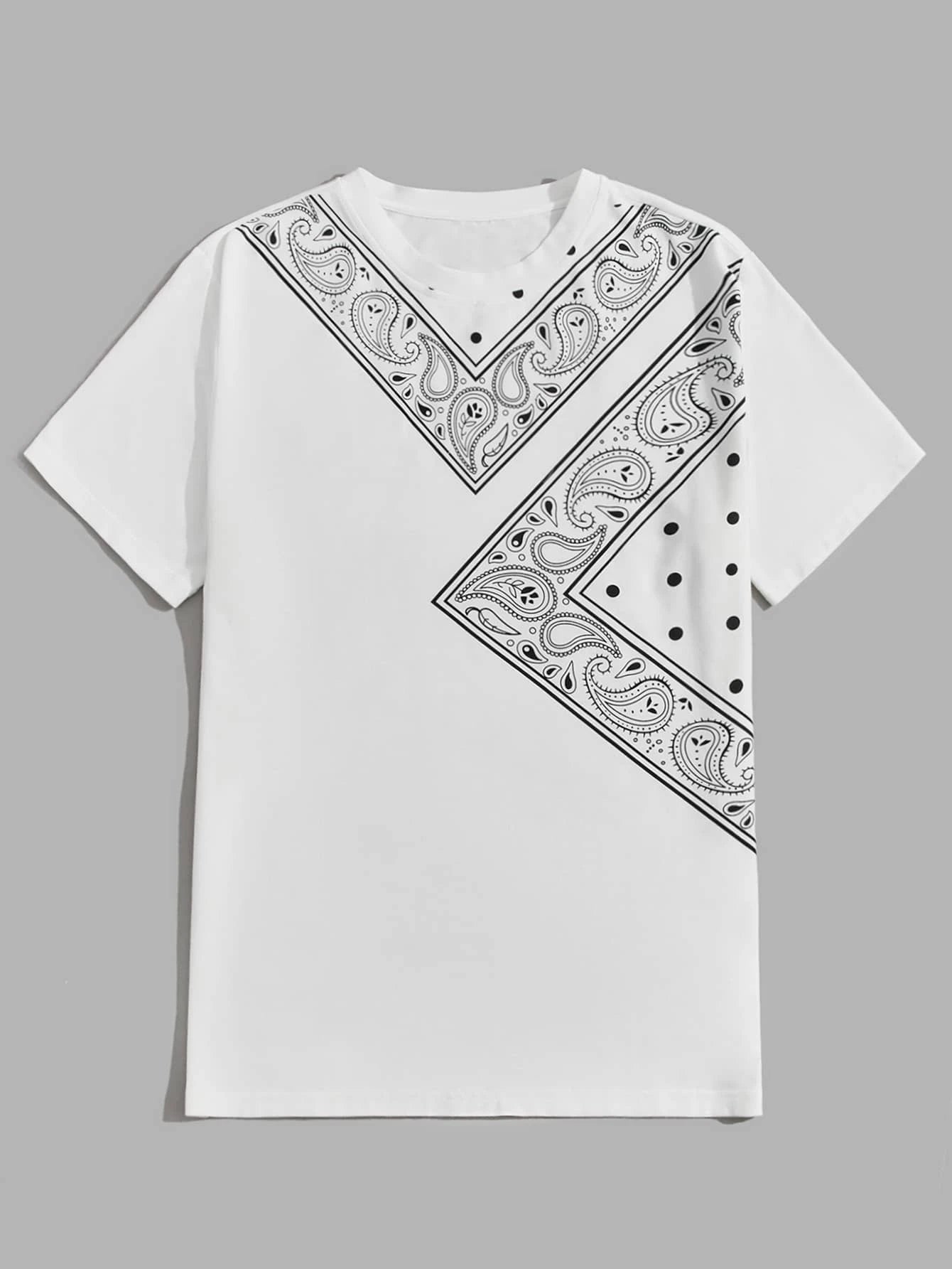 SHEIN Paisley Graphic Tee - Negative Apparel