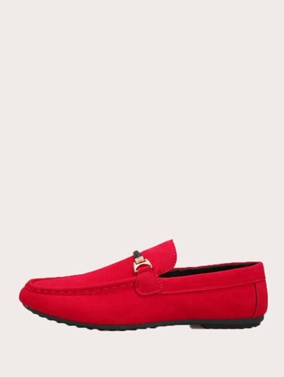 SHEIN Red Party Wear Fancy Loafers - Negative Apparel