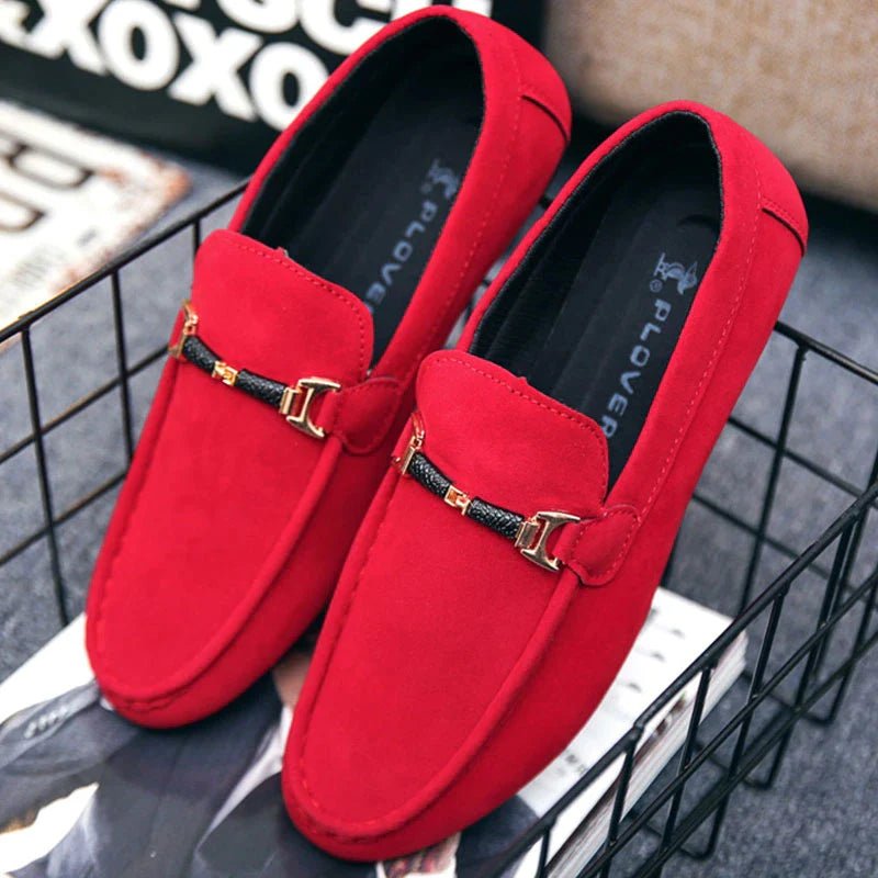 SHEIN Red Party Wear Fancy Loafers - Negative Apparel