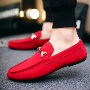 SHEIN Red Party Wear Fancy Loafers - Negative Apparel