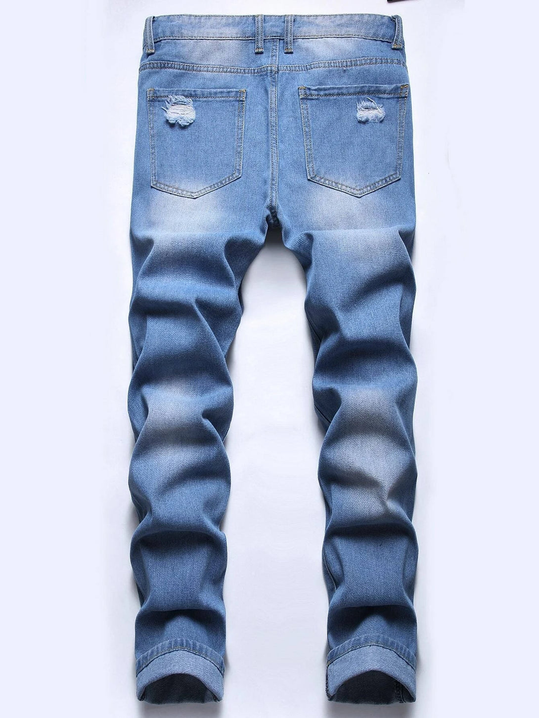 SHEIN Ripped Design Skinny Jeans - Negative Apparel