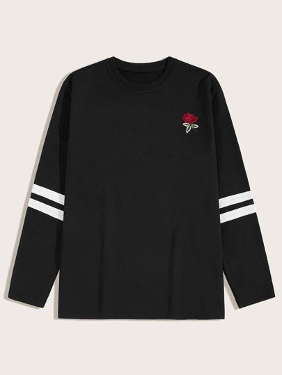 SHEIN Rose Printed Sweatshirt - Negative Apparel