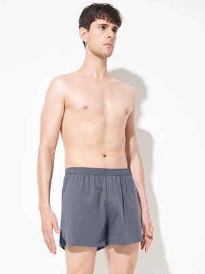 SHEIN Solid Elastic Waist Boxer - Negative Apparel