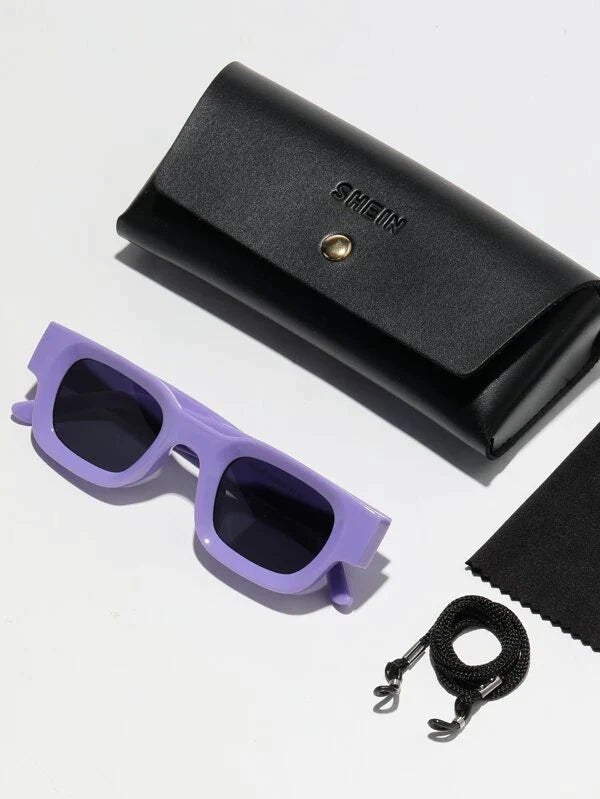 SHEIN Square frame sunglasses - Negative Apparel