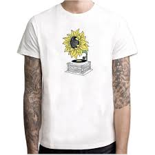 SHEIN Sunflower Graphic T-Shirt - Negative Apparel