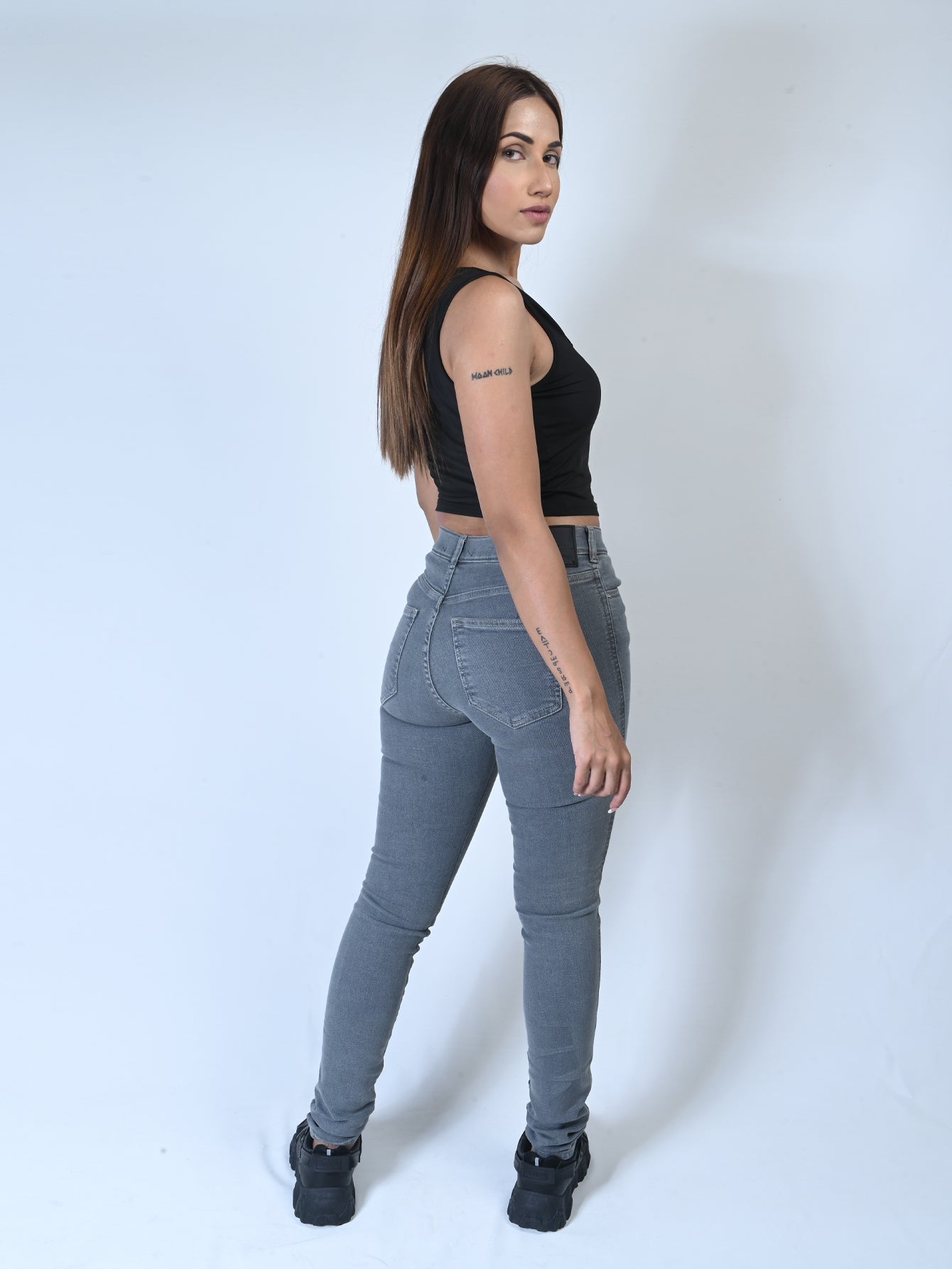 Skinny Fit Plain Jeans - Negative Apparel