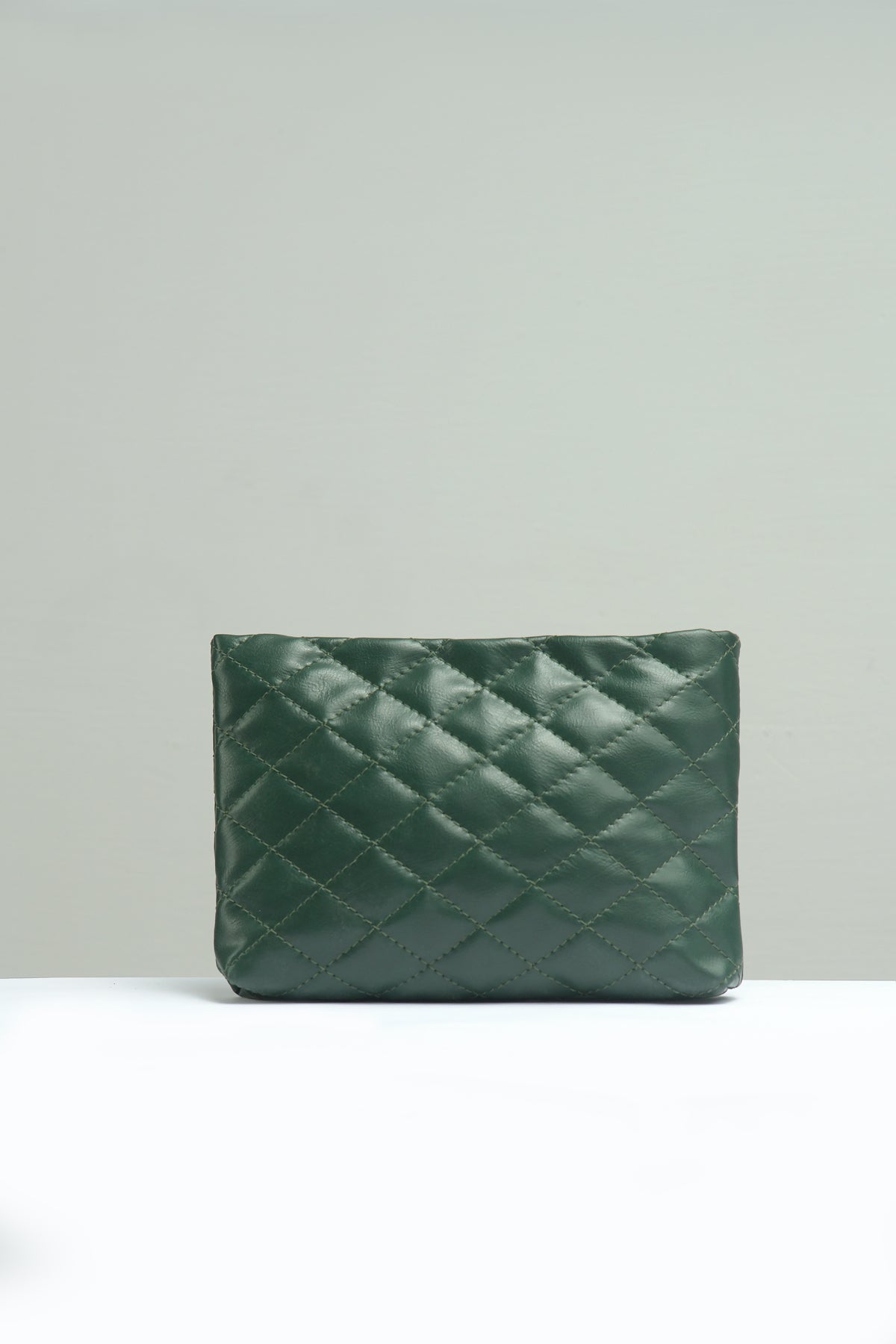 Small Quilted Embossed Pouch - Negative Apparel
