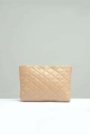 Small Quilted Embossed Pouch - Negative Apparel