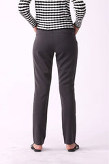 Solid Buttoned Carrot Pants - Negative Apparel