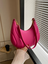 Solid Color Versatile Shoulder Bag For Women - Negative Apparel