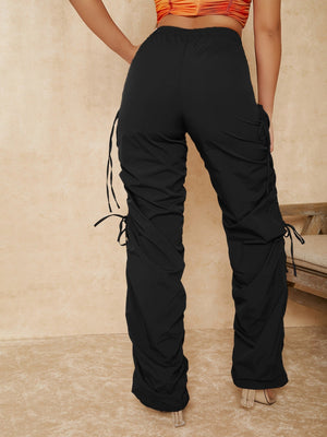 SXY Cut Out Drawstring Side Pants - Negative Apparel