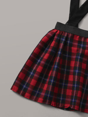 Tartan Plaid School Girl Lingerie Set - Negative Apparel