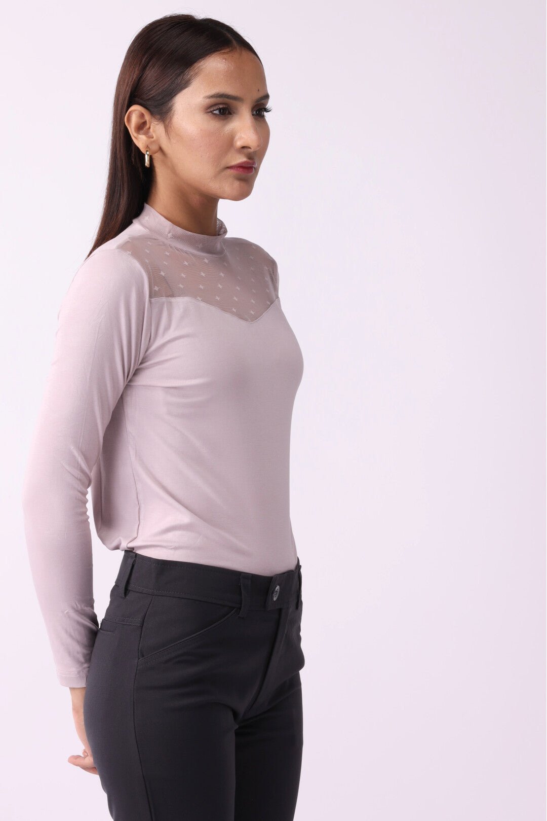 Women Mesh Net Blouse - Negative Apparel