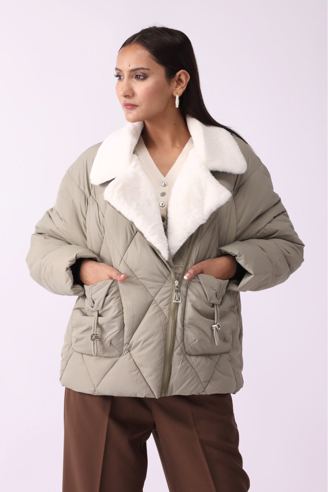 Women Puffer Jacket - Negative Apparel