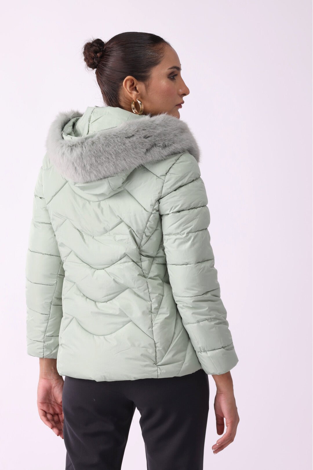 Women Puffer Jacket Negative Apparel