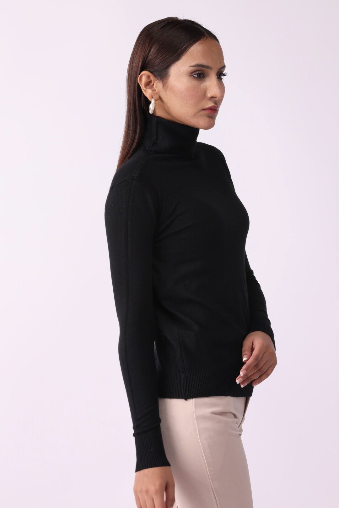 Women Turtle Neck Shirt - Negative Apparel