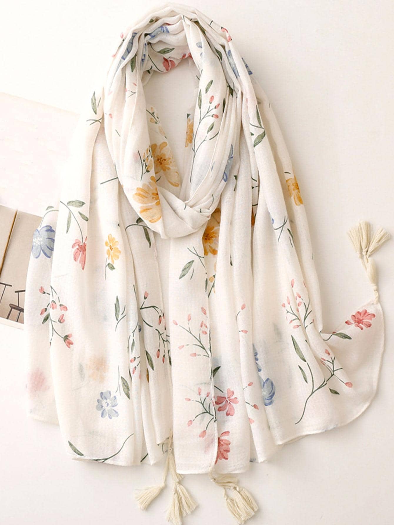 Women's Simple Printed Scarf With New Design - Negative Apparel